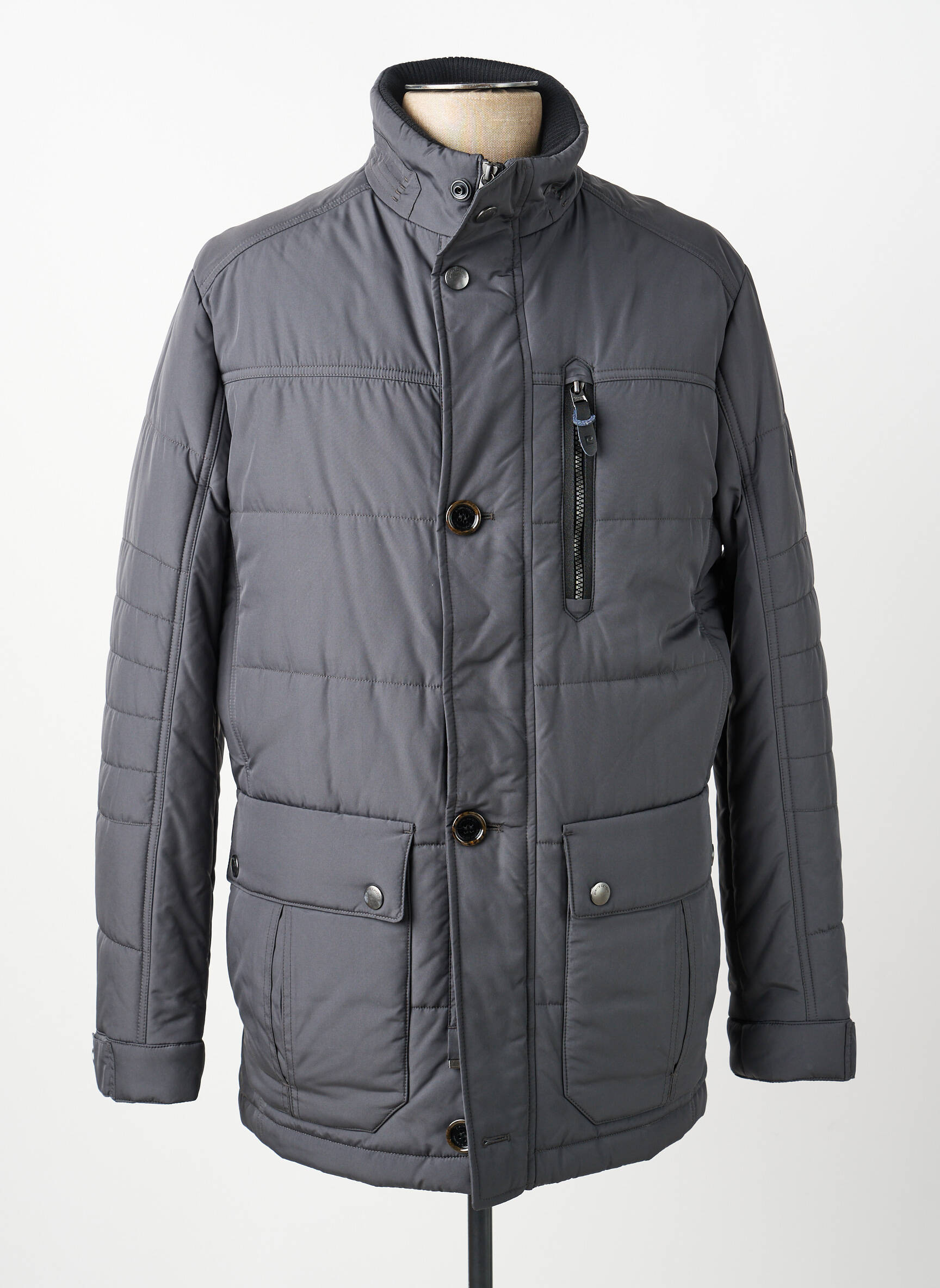 Doudoune manches longues sans capuche gris PIERRE CARDIN homme