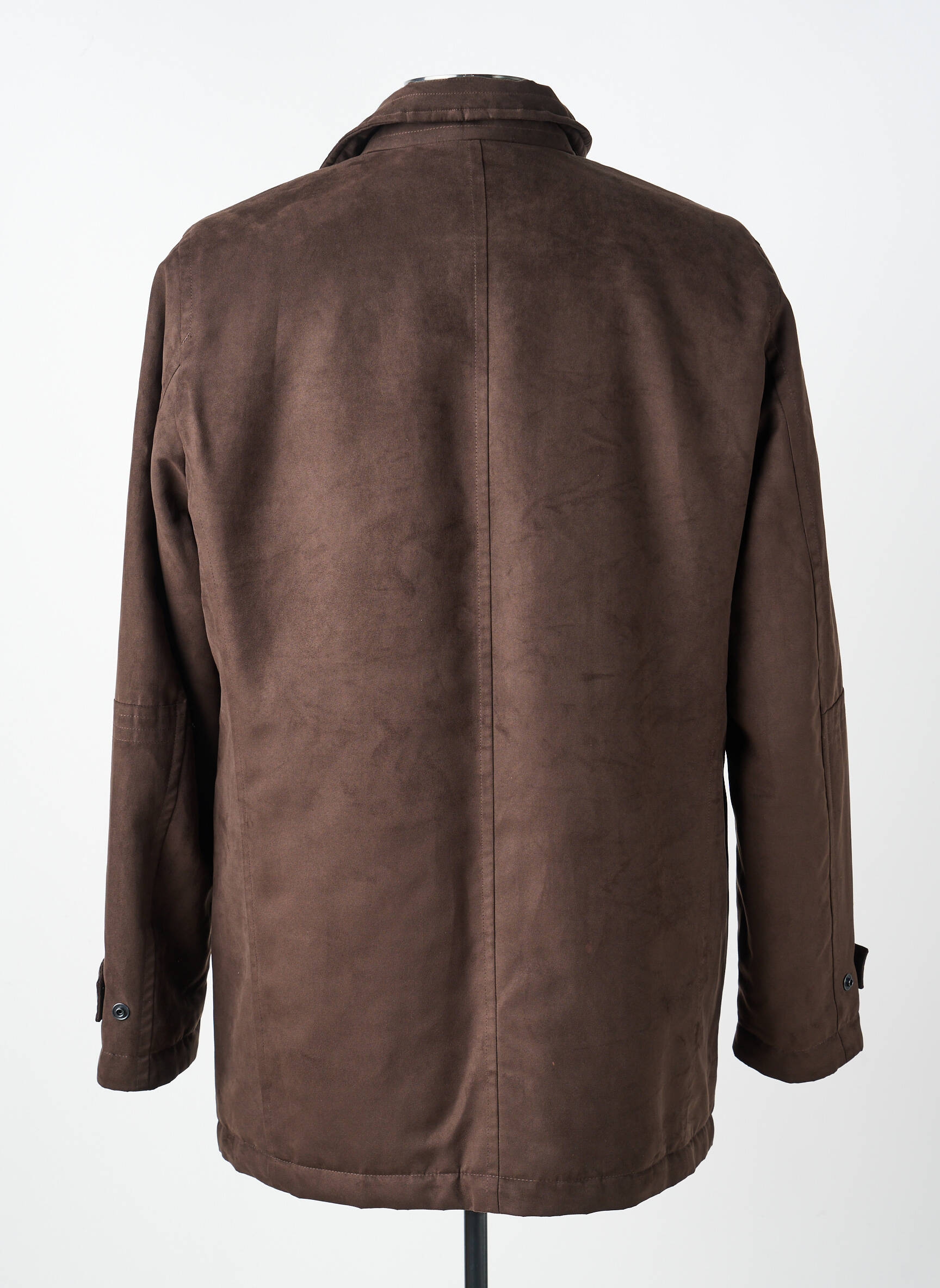 Blouson fermeture zippée sous rabat pressionné marron PIERRE CARDIN homme