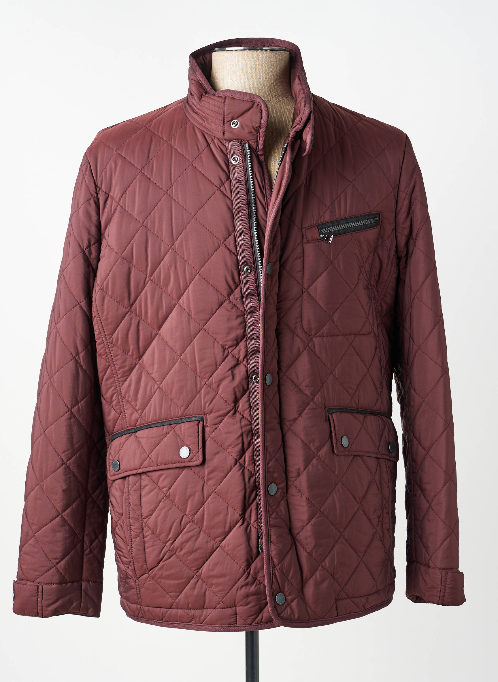Doudoune manches longues sans capuche marron PIERRE CARDIN homme