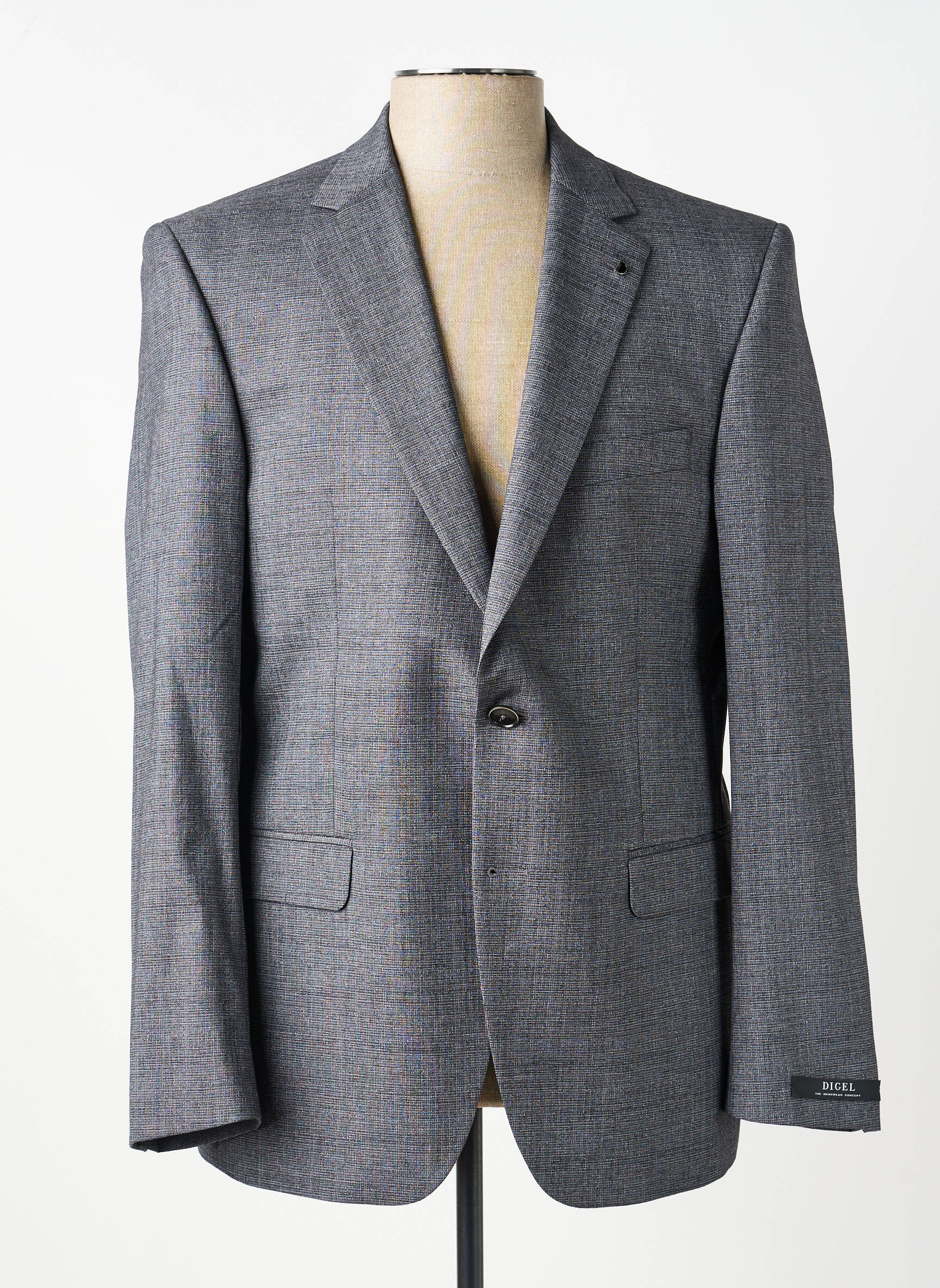 Veste chic tissage chiné gris DIGEL homme