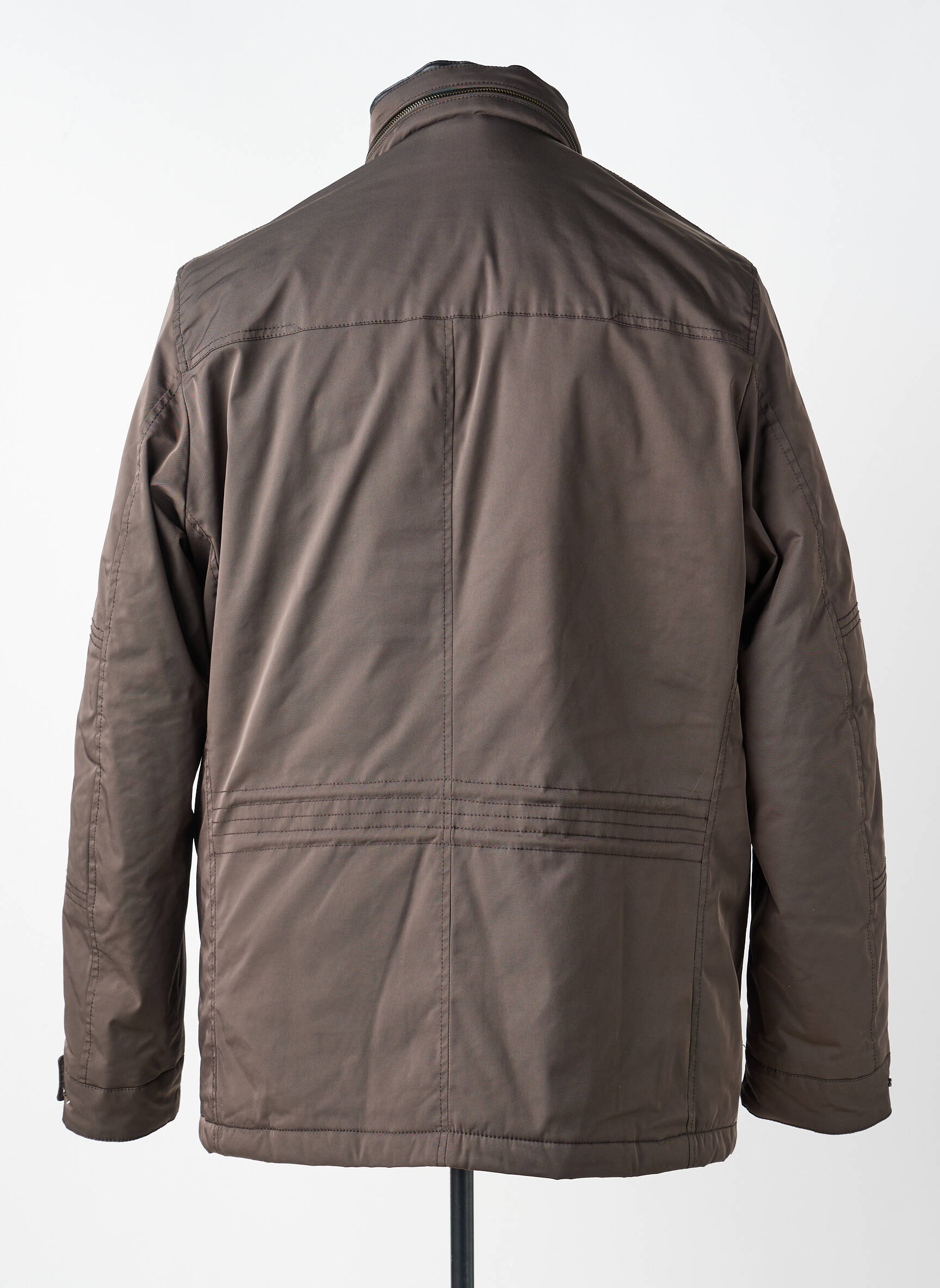 Blouson fermeture zippée sous rabat pressionné marron PIERRE CARDIN homme