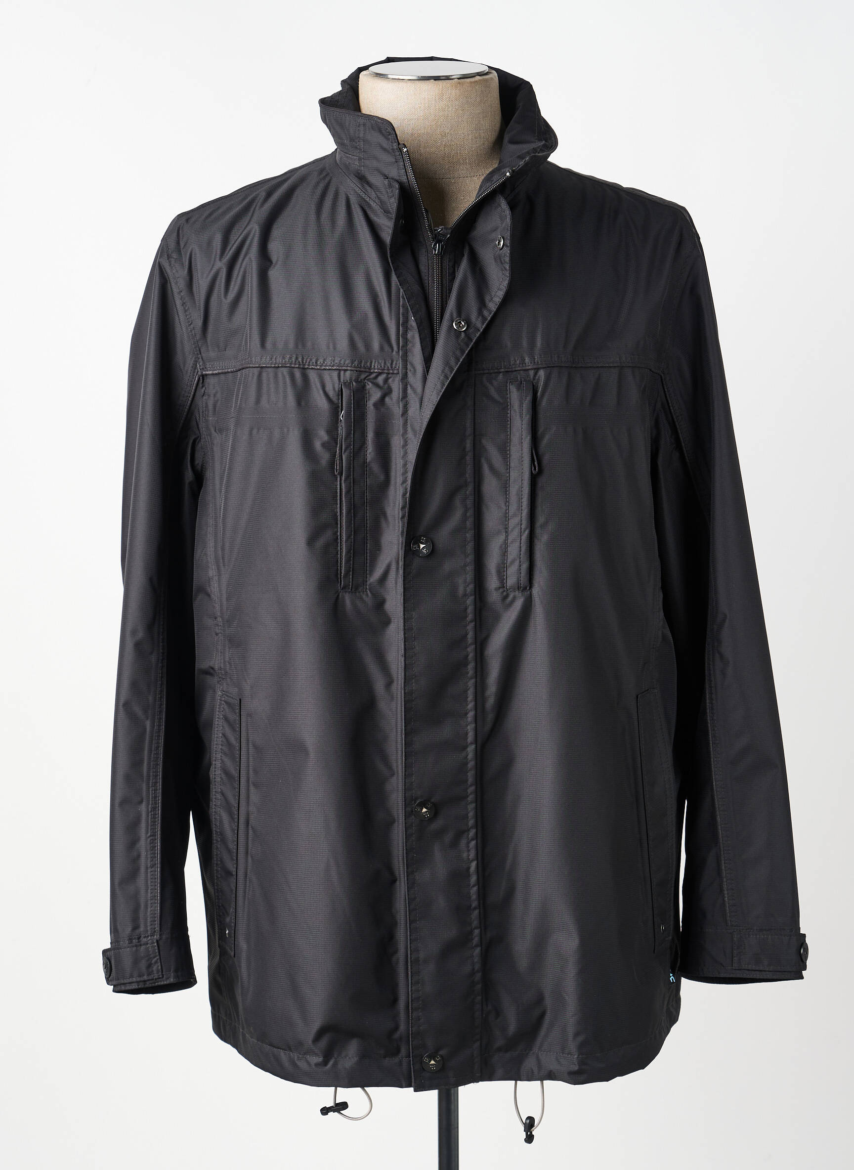 Coupe-vent poches sans capuche noir JUPITER homme