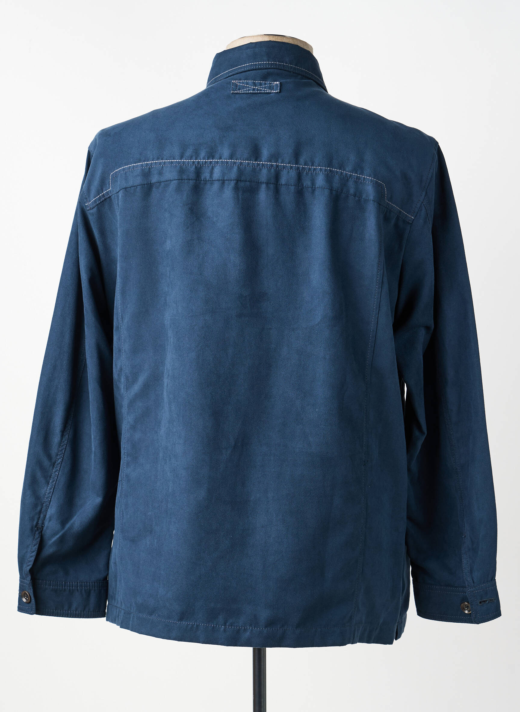 Chemise manches longues coupe droite bleu BENNY LES HOMMES homme