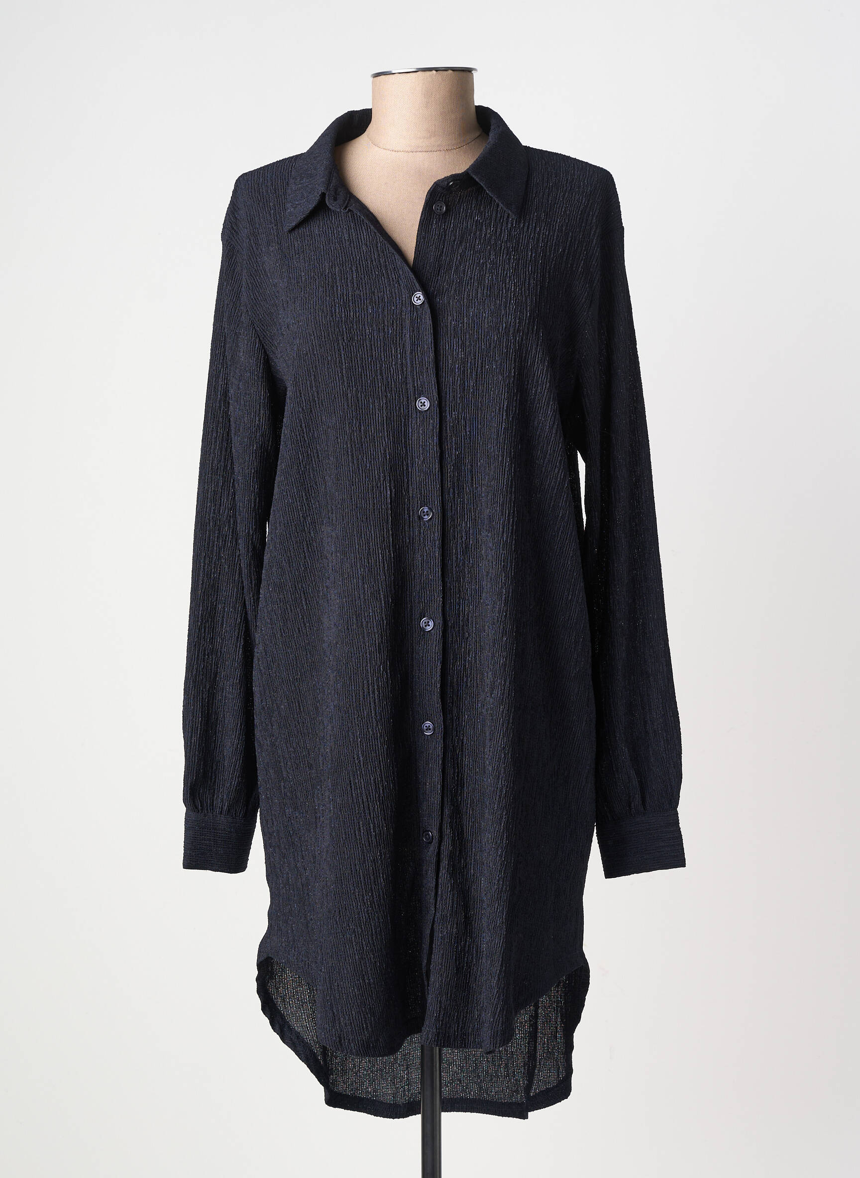 Robe courte manches longues manches longues noir MY ESSENTIAL WARDROBE femme