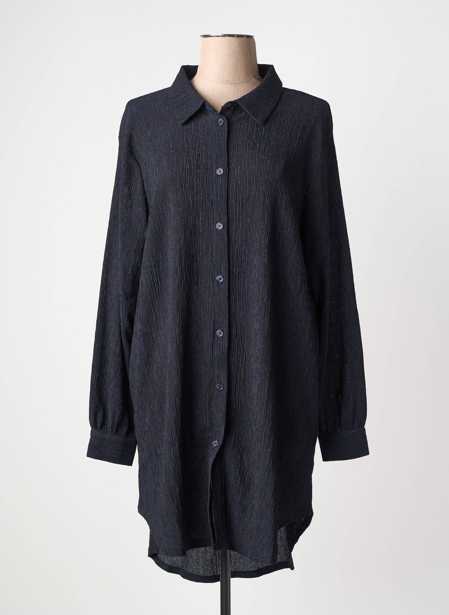 Robe courte manches longues manches longues noir MY ESSENTIAL WARDROBE femme