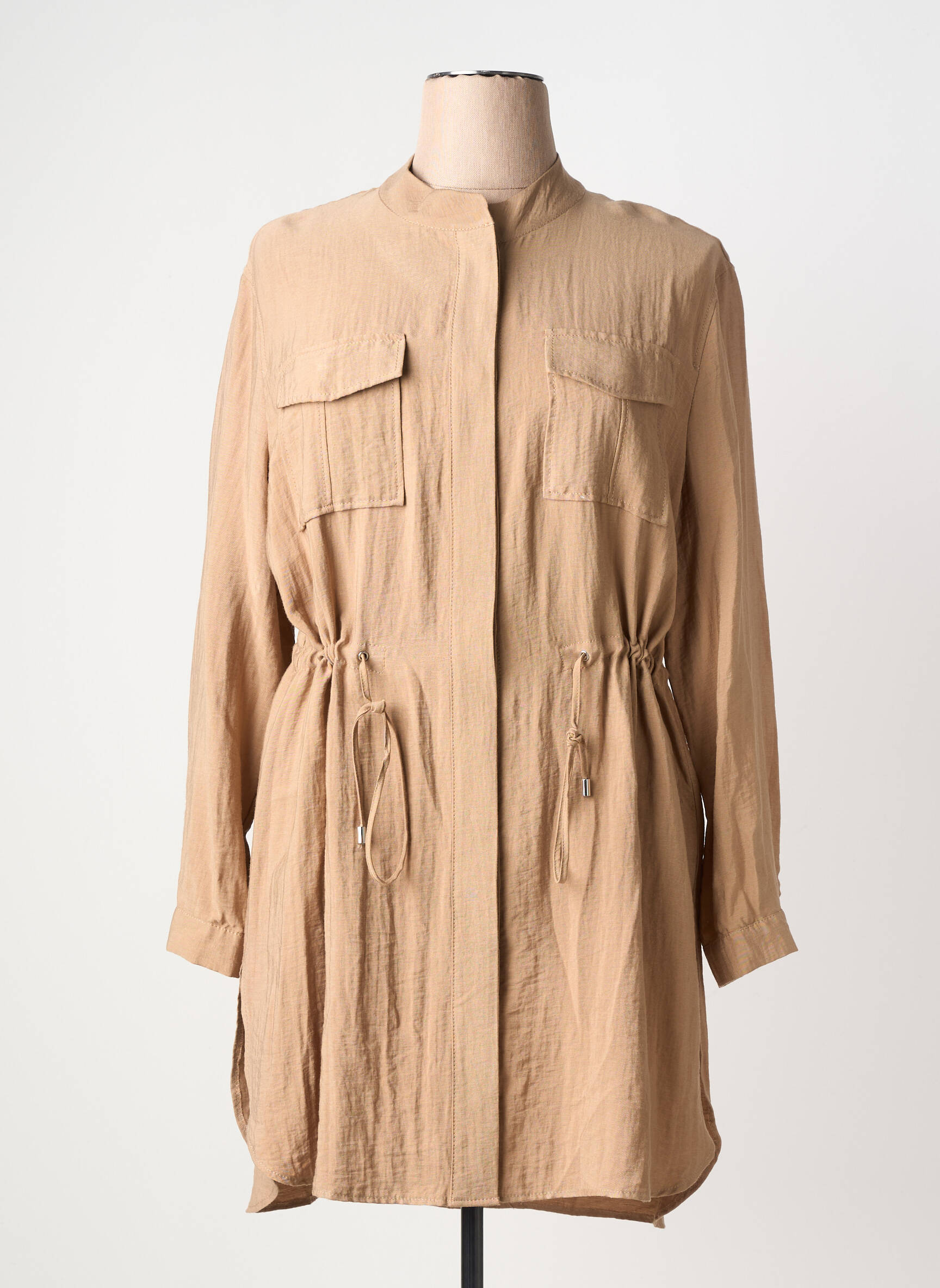 Tunique manches longues fermeture boutonnée sur le devant beige GERRY WEBER femme