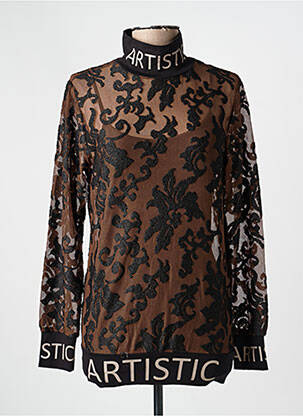 Top manches longues noir NÜ femme