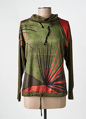 Sweat-shirt manches longues manches longues vert TINTA femme
