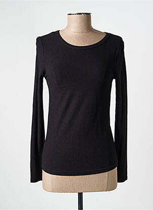 Top stretch manches longues noir NÜ femme