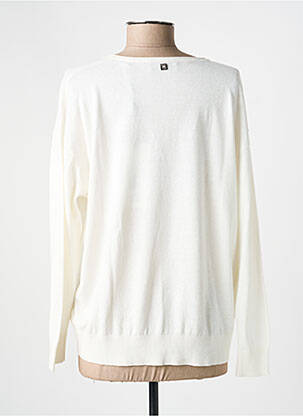 Pull col v manches longues blanc MARKUP femme