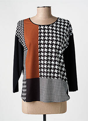 Top coupe cintrée manches longues noir GERRY WEBER femme