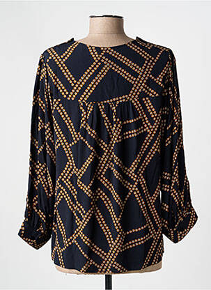Blouse tissage popeline manches longues noir LA PETITE FRANCAISE femme