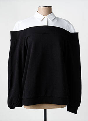 Pull stretch manches longues noir KARL LAGERFELD femme