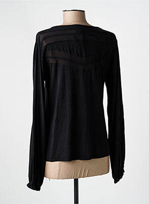 Top stretch manches longues noir NÜ femme