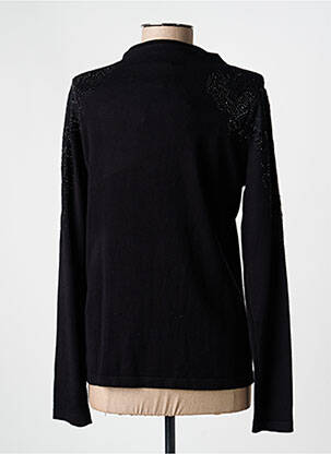 Pull coupe cintrée manches longues noir NÜ femme