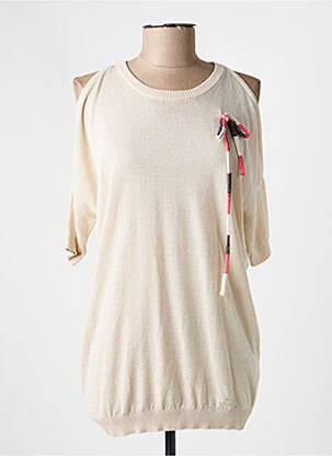 Top stretch manches courtes beige GAUDI femme