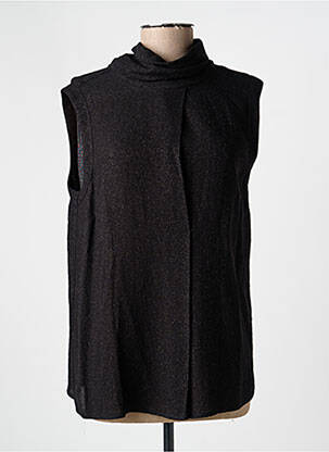 Top stretch manches courtes noir 0039 ITALY femme
