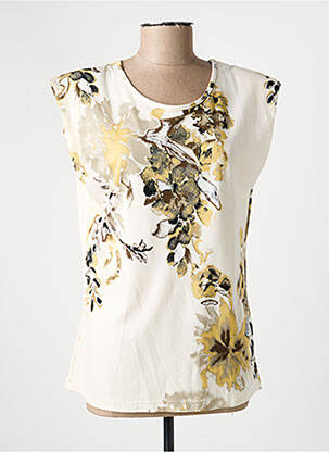 T-shirt stretch manches courtes beige NÜ femme