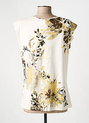 T-shirt stretch manches courtes beige NÜ femme