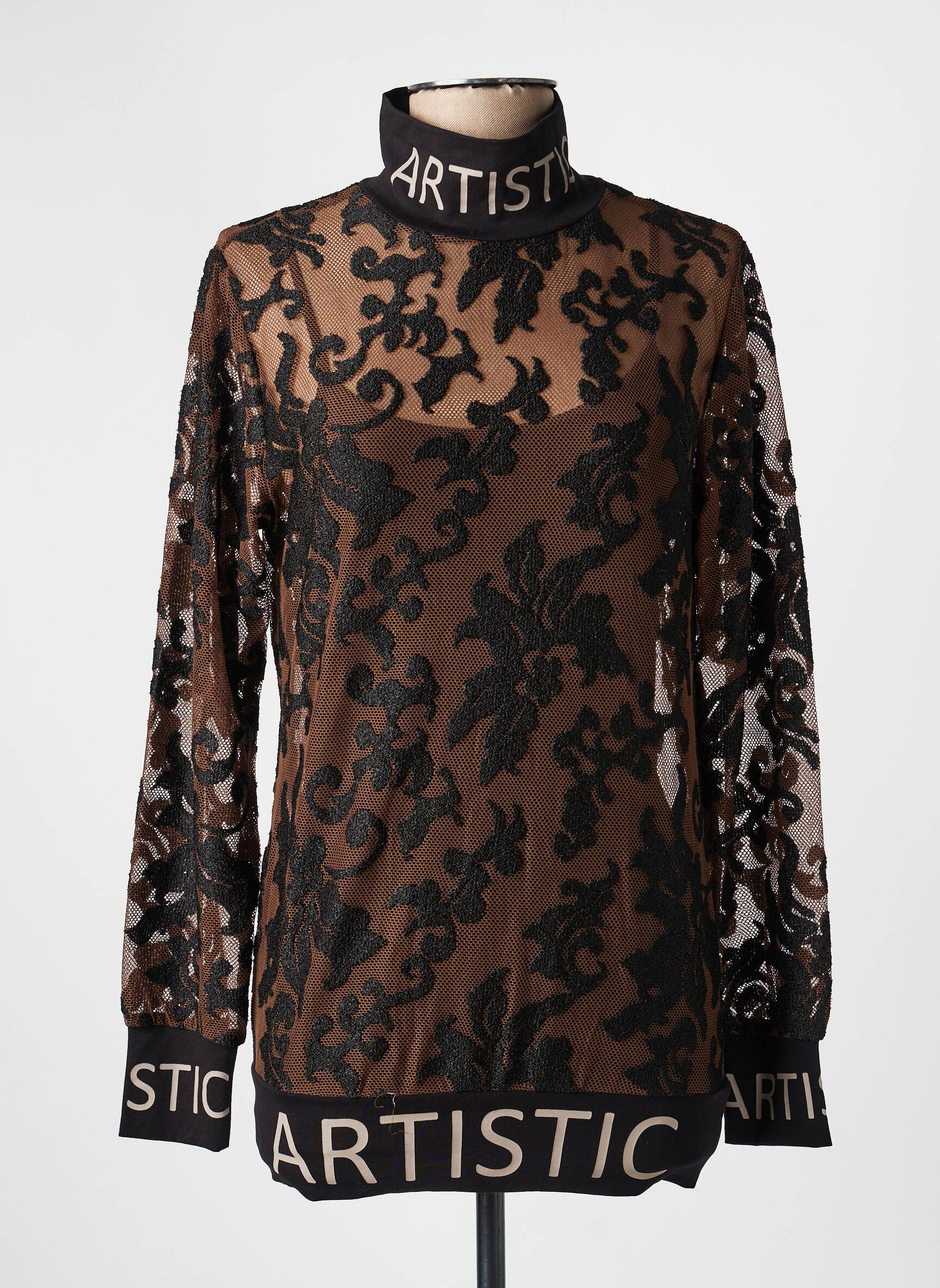 Top manches longues noir NÜ femme