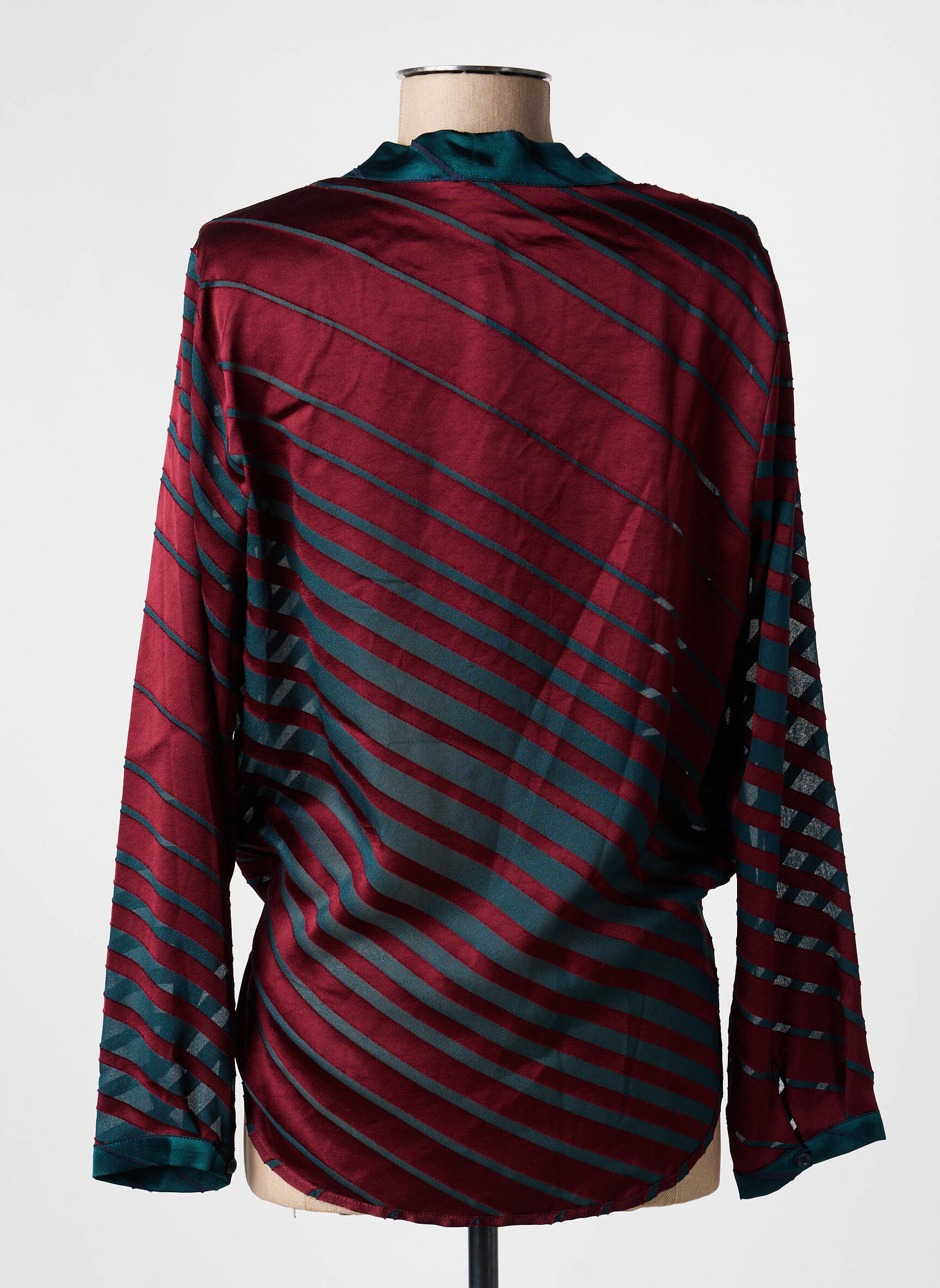 Blouse manches longues manches longues vert SISLEY femme