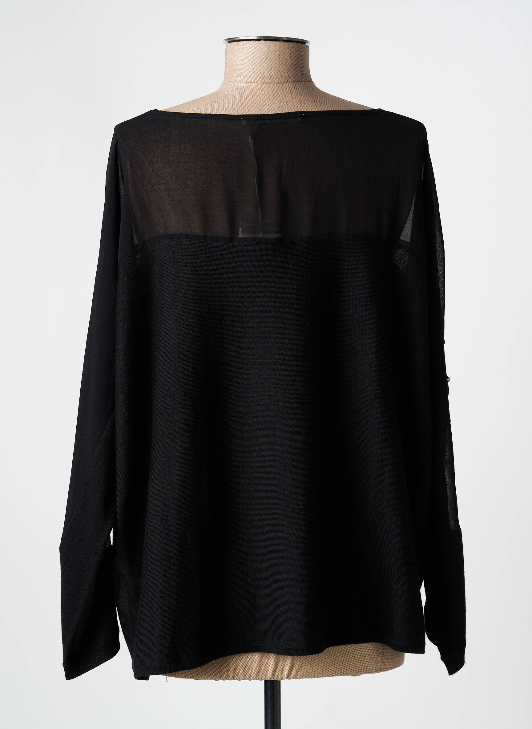 Top stretch manches longues noir GAUDI femme