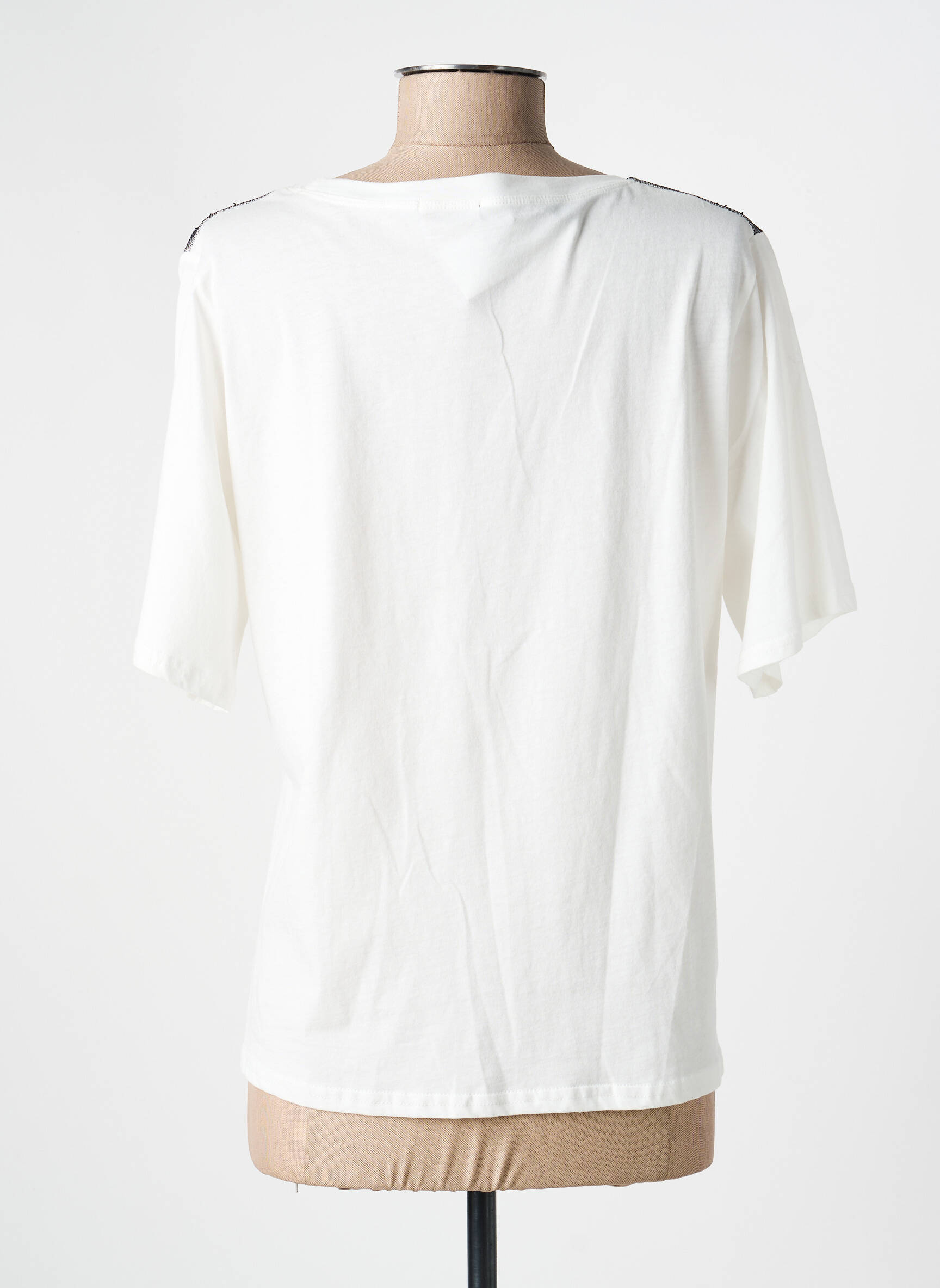 T-shirt imprimé fantaisie manches courtes blanc BRIGITTE BARDOT femme