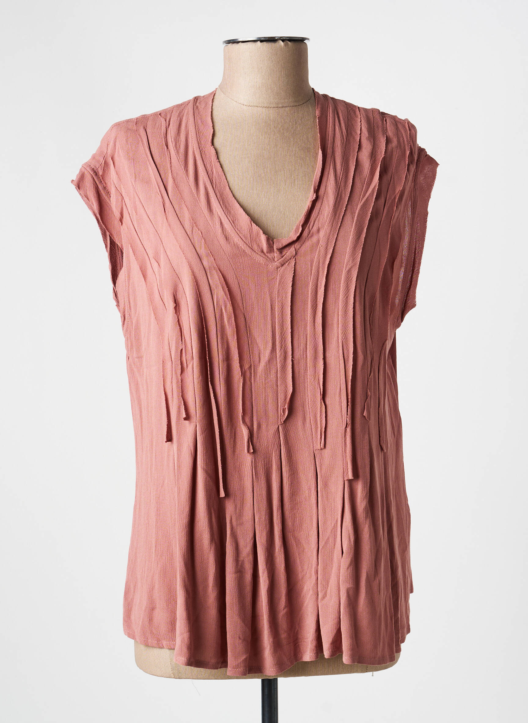 Top manches courtes manches courtes rose NÜ femme