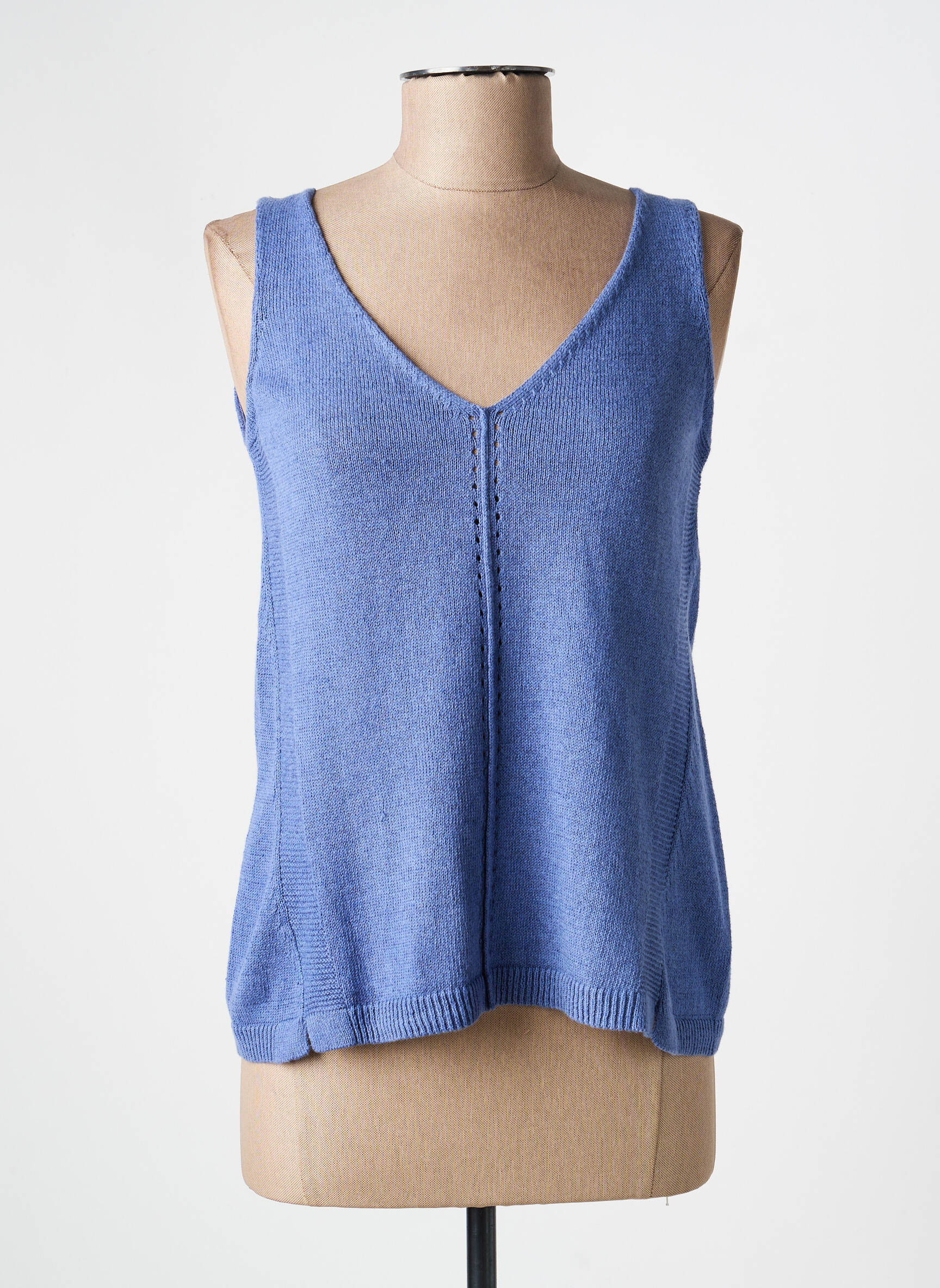Top stretch sans manche bleu WHITE STUFF femme