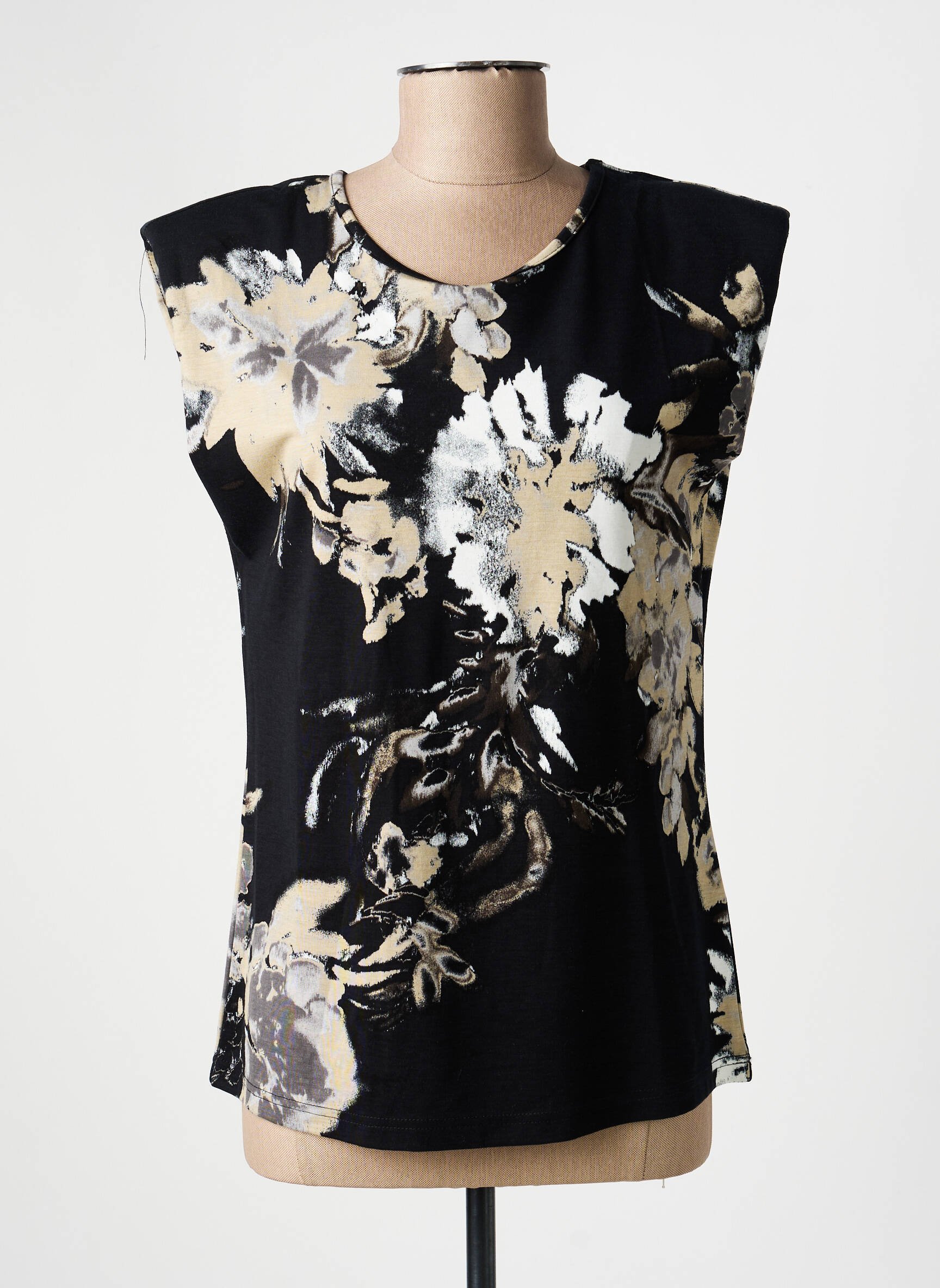 T-shirt stretch manches courtes noir NÜ femme