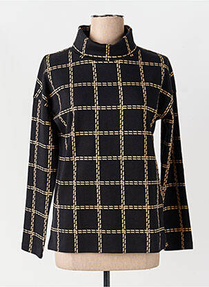 Pull col roulé coupe droite manches longues noir GERRY WEBER femme