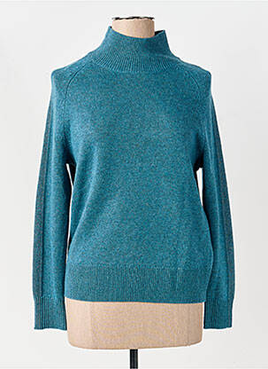 Pull col roulé coupe droite manches longues bleu GERRY WEBER femme