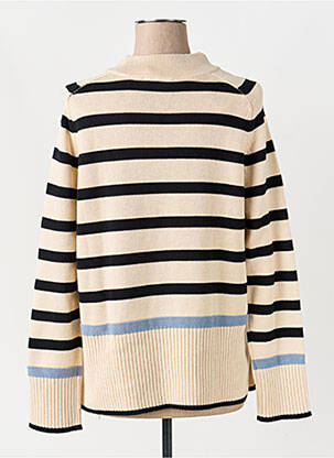 Pull coupe droite manches longues beige TAIFUN femme