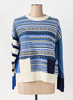 Pull coupe droite manches longues bleu WHITE STUFF femme