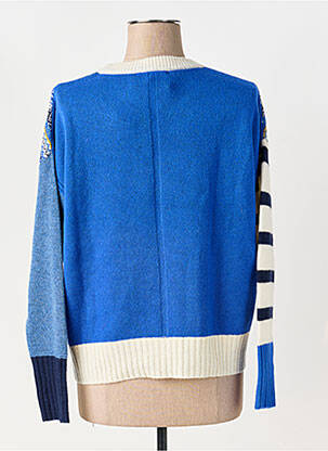Pull coupe droite manches longues bleu WHITE STUFF femme