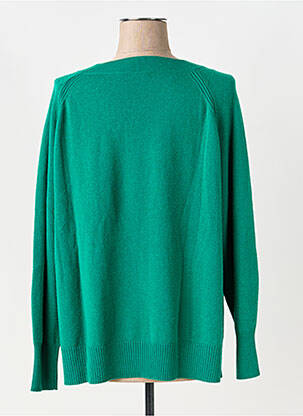 Pull coupe droite manches longues vert ELENA MIRO femme