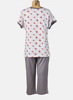 Pyjama manches courtes gris PASTUNETTE femme