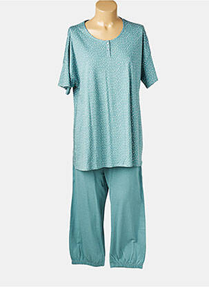 Pyjama manches courtes vert SCHIESSER femme