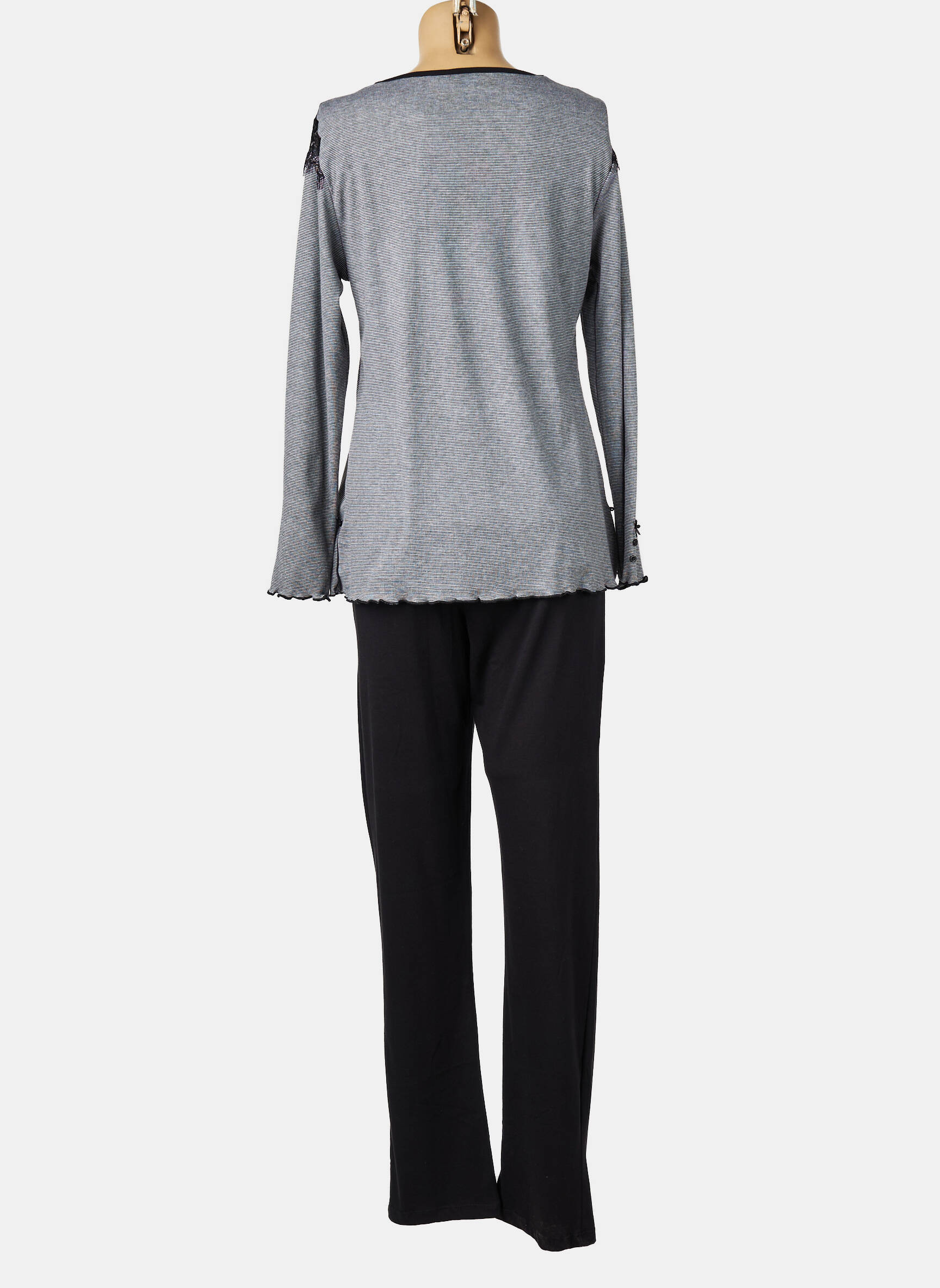 Pyjama bas pantalon noir PASTUNETTE femme