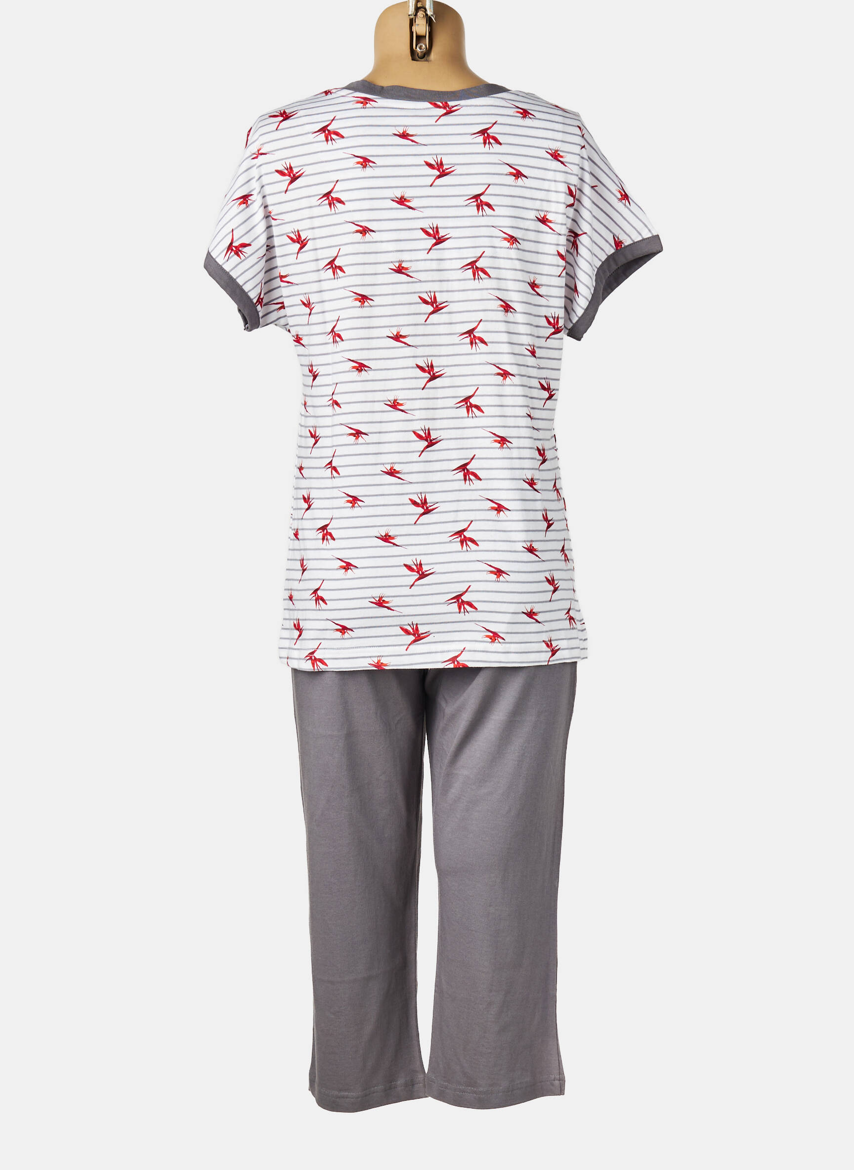 Pyjama manches courtes gris PASTUNETTE femme