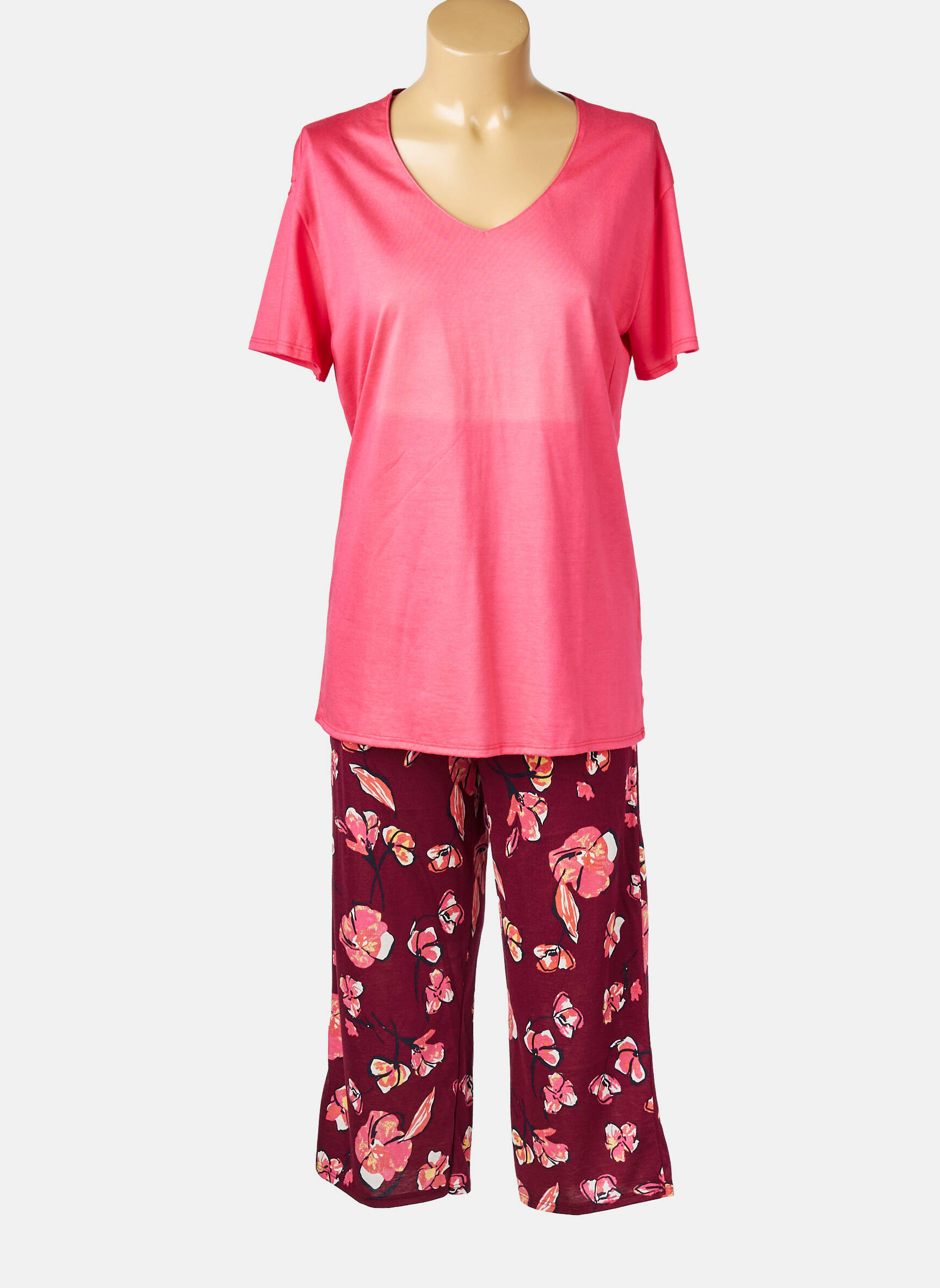 Pyjama manches courtes rose SCHIESSER femme
