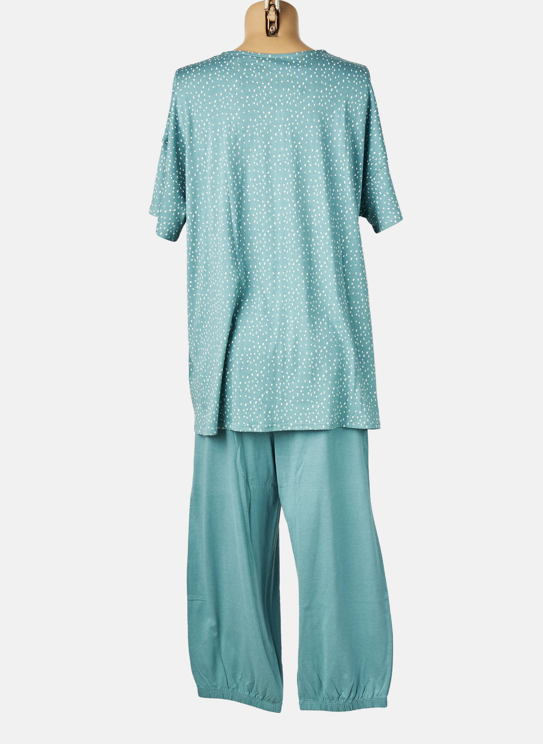 Pyjama manches courtes vert SCHIESSER femme