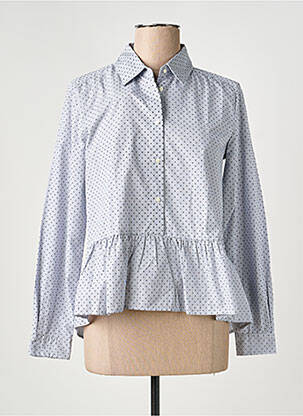 Chemisier coupe cintrée manches longues bleu 0039 ITALY femme