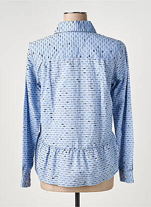 Chemisier coupe cintrée manches longues bleu 0039 ITALY femme