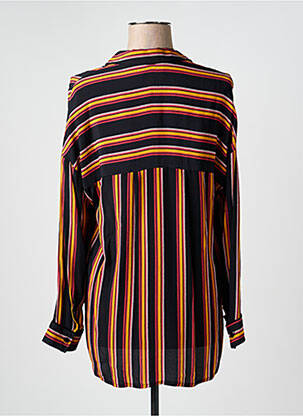 Chemisier tissage crêpe manches longues noir LA PETITE FRANCAISE femme