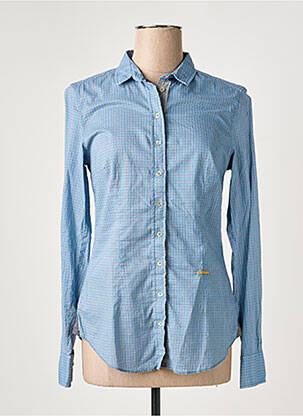 Chemisier coupe cintrée manches longues bleu 0039 ITALY femme