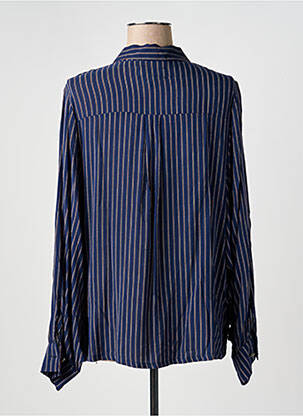 Chemisier coupe droite manches longues bleu ESSENTIEL ANTWERP femme