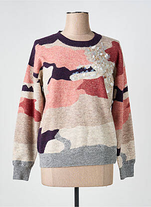 Pull stretch manches longues rose WHITE STUFF femme