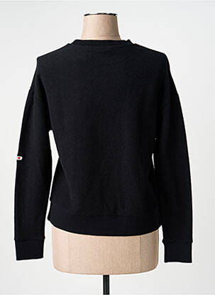 Sweat-shirt broderie manches longues noir SISLEY femme