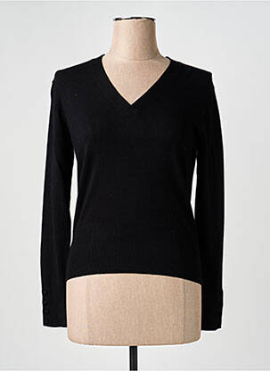 Pull col v manches longues noir MARKUP femme